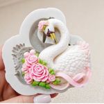 Molde de Silicone Cisne para Decorar Doces