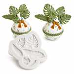 Molde de Silicone Folhas Tropicais Folha Adão para Decorar 