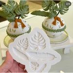 Molde de Silicone Folhas Tropicais Folha Adão para Decorar 