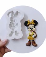 Molde de Silicone Minnie Safari para Decorar Doces