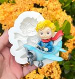 Molde de silicone Pequeno Principe Aviador para Doces
