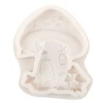 Molde de Silicone Jardim Cogumelo para decorar Doces e Bolos