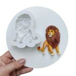 Kit Moldes de Silicone Rei Leão 6 Pçs para Decorar Doces