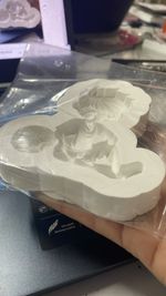 Molde de Silicone Menino com a Bola Futebol p/ Doces