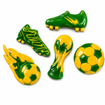 Molde de Silicone Itens do Fubetol Bola, chuteira trofeu 3cm