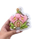 Molde de Silicone Casa Magica Fada Cogumelo  para Doces 9cm