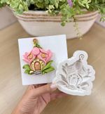 Molde de Silicone Casa Magica Fada Cogumelo  para Doces 9cm