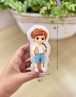 Molde de Silicone Menino Verao com Mao no Bolso para Decorar