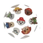 Kit 8 Rostos Molde de Silicone Patrulha Canina para Doces