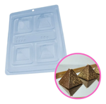 Forma Acetato Especial Trufa Pirâmide Doces Finos 3 Partes