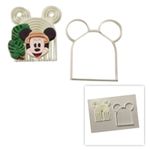 Cortador e Marcador Moldura do Mickey Arco Íris 9cm