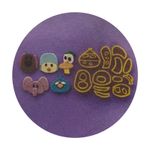 Kit 4 Cortadores Pocoyo - Rostos dos Personagens 5,5cm