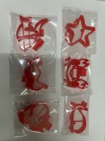 Kit Cortadores Fundo do Mar Cute 5cm 6 unid para Doces