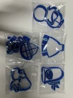 Kit 5 unid Cortadores Bela e a Fera 5cm para Doces