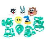 Kit 5 unid Cortadores Modulados Looney Tunes Baby para Doces