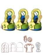 Kit Cortadores Futebol Moldura Trofeu Bola Camisa Chuteira