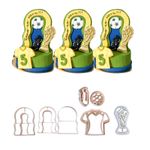 Kit Cortadores Futebol Moldura Trofeu Bola Camisa Chuteira