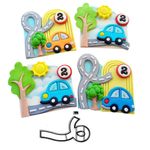 Cortador Estrada Lupa de Carro Pista Carros 13x6cm p/ Doces