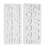 Molde de Silicone Pirulito de Cristal - Alfabeto Maiúsculo
