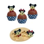 Molde De Silicone Rosto do Mickey e Minnie