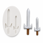 Molde de Silicone Espadas  para Doces 	5,8 cm e 4,2 cm