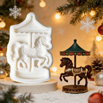 Molde de Silicone Cavalo Carrossel Circo para Decorar 9x6cm