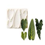Molde de Silicone Folhas Exoticas para Decorar Doces 9cm