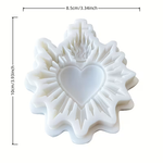 Molde De Silicone Sagrado Coração para Doces 8cm