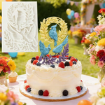 Molde de Silicone 3 Passaros Azul para Decorar Doces