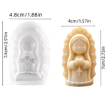 Molde De Silicone Santa Rezendo para Decorar Doces e Velas