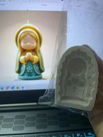 Molde De Silicone Santa Rezendo para Decorar Doces e Velas
