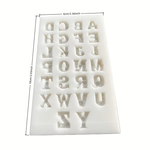 Molde de Silicone Mini Letras de Alfabeto p/ Doces e Modelar