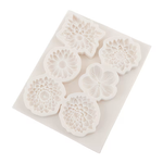 Molde de Silicone Flor de Crisântemo e Dália c Pétalas 3.5cm