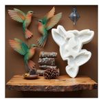 Molde de Silicone Passarinho 3 Beija Flor 5.5cm p/ Doces