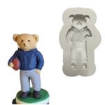 Molde de Silicone Urso Polo Esportivo para Decorar Doces
