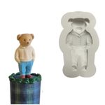 Molde de Silicone Urso Polo para Decorar Doces 8cm
