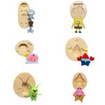 Molde de Silicone Turma Bob Esponja Escolha 1 para Decorar