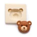 Molde de Silicone Rosto Urso Polo  para Decorar Doces