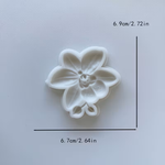 Molde de Silicone Flor Orquidia para Decorar  Doces 6cm