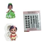 Olhos Comestiveis de Gelatina - Mix Princesas 4 a 6mm
