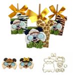 Kit Cortadores Mickey e Minnie Safari 6,5cm