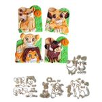 Kit Cortadores Rei Leao para Decorar Doces