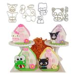Kit Cortadores Amigos da Hello Kitty 4 Un