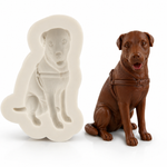 Molde de Silicone Cachorro Pit Bull para decorar Doces