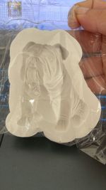 Molde de Silicone Cachorro Bull Dog para decorar Doces