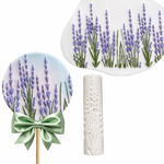 Rolinho Marcador de Textura Flores Lavanda para Decorar Doce