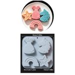 Molde de Silicone Unicornio p/ Doces,Velas Resina e Sabonete