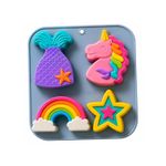 Molde de Silicone Unicornio p/ Doces,Velas Resina e Sabonete