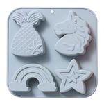 Molde de Silicone Unicornio p/ Doces,Velas Resina e Sabonete