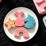 Molde de Silicone Unicornio p/ Doces,Velas Resina e Sabonete